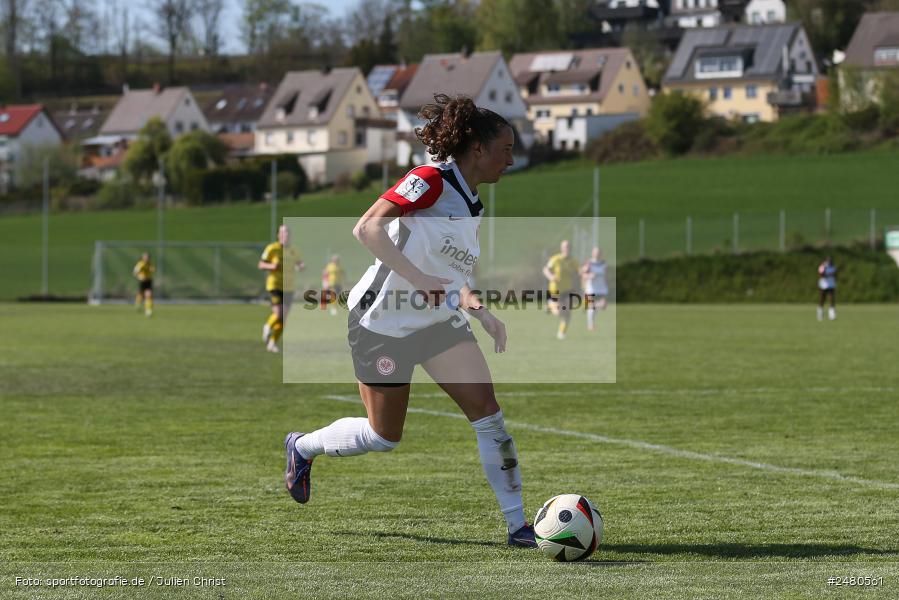 sport, action, Sportanlage Erlbachweg 9, Sachsen b. Ansbach, SVW, SV 67 Weinberg, SGE, Eintracht Frankfurt II, DFB, 22. Spieltag, 20.04.2025, 2. Frauen-Bundesliga - Bild-ID: 2480561 sport, action, Sportanlage Erlbachweg 9, Sachsen b. Ansbach, SVW, SV 67 Weinberg, SGE, Eintracht Frankfurt II, DFB, 22. Spieltag, 20.04.2025, 2. Frauen-Bundesliga - Bild-ID: 2480561