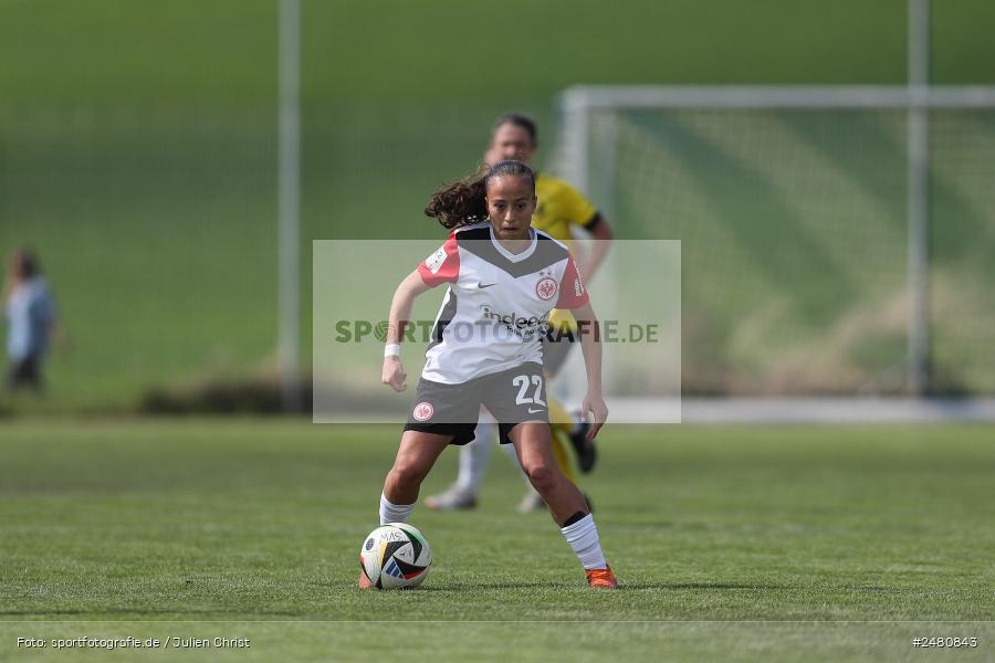 sport, action, Sportanlage Erlbachweg 9, Sachsen b. Ansbach, SVW, SV 67 Weinberg, SGE, Eintracht Frankfurt II, DFB, 22. Spieltag, 20.04.2025, 2. Frauen-Bundesliga - Bild-ID: 2480843 sport, action, Sportanlage Erlbachweg 9, Sachsen b. Ansbach, SVW, SV 67 Weinberg, SGE, Eintracht Frankfurt II, DFB, 22. Spieltag, 20.04.2025, 2. Frauen-Bundesliga - Bild-ID: 2480843
