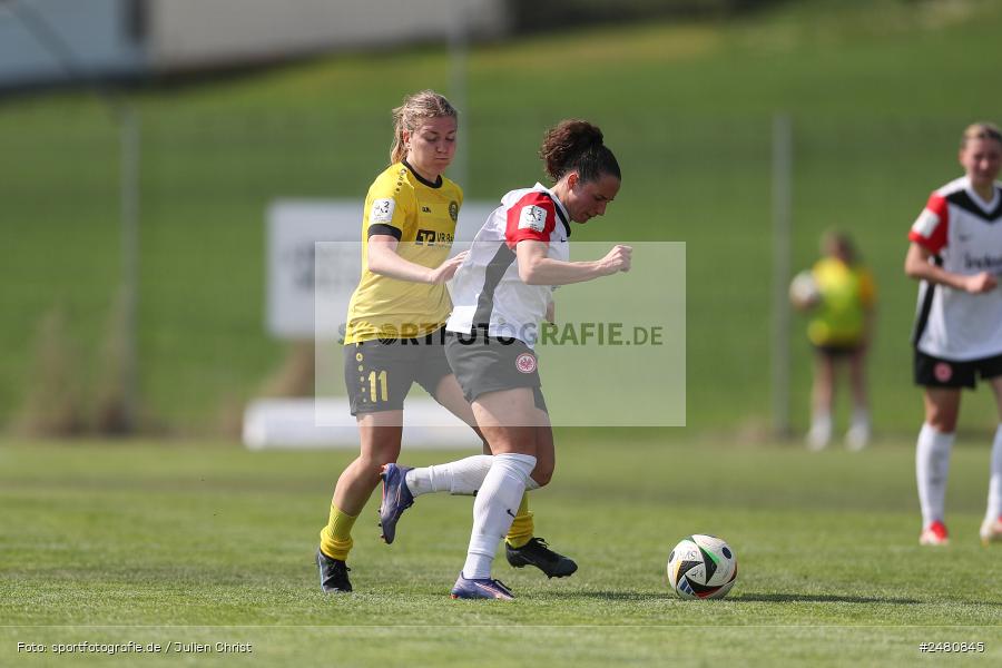 sport, action, Sportanlage Erlbachweg 9, Sachsen b. Ansbach, SVW, SV 67 Weinberg, SGE, Eintracht Frankfurt II, DFB, 22. Spieltag, 20.04.2025, 2. Frauen-Bundesliga - Bild-ID: 2480845 sport, action, Sportanlage Erlbachweg 9, Sachsen b. Ansbach, SVW, SV 67 Weinberg, SGE, Eintracht Frankfurt II, DFB, 22. Spieltag, 20.04.2025, 2. Frauen-Bundesliga - Bild-ID: 2480845