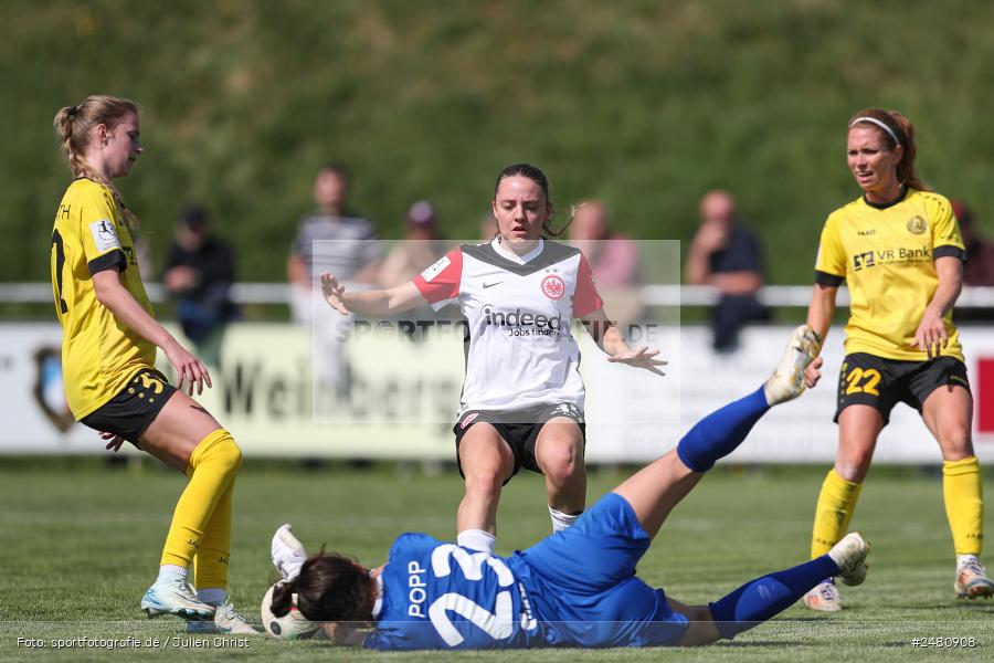 sport, action, Sportanlage Erlbachweg 9, Sachsen b. Ansbach, SVW, SV 67 Weinberg, SGE, Eintracht Frankfurt II, DFB, 22. Spieltag, 20.04.2025, 2. Frauen-Bundesliga - Bild-ID: 2480908 sport, action, Sportanlage Erlbachweg 9, Sachsen b. Ansbach, SVW, SV 67 Weinberg, SGE, Eintracht Frankfurt II, DFB, 22. Spieltag, 20.04.2025, 2. Frauen-Bundesliga - Bild-ID: 2480908