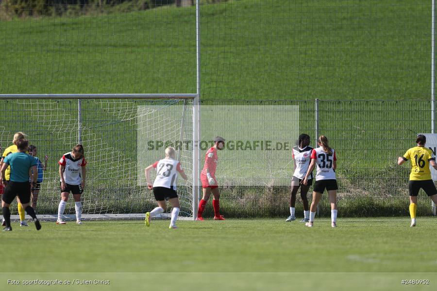 sport, action, Sportanlage Erlbachweg 9, Sachsen b. Ansbach, SVW, SV 67 Weinberg, SGE, Eintracht Frankfurt II, DFB, 22. Spieltag, 20.04.2025, 2. Frauen-Bundesliga - Bild-ID: 2480952 sport, action, Sportanlage Erlbachweg 9, Sachsen b. Ansbach, SVW, SV 67 Weinberg, SGE, Eintracht Frankfurt II, DFB, 22. Spieltag, 20.04.2025, 2. Frauen-Bundesliga - Bild-ID: 2480952