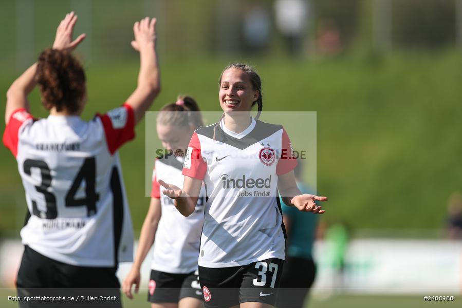 sport, action, Sportanlage Erlbachweg 9, Sachsen b. Ansbach, SVW, SV 67 Weinberg, SGE, Eintracht Frankfurt II, DFB, 22. Spieltag, 20.04.2025, 2. Frauen-Bundesliga - Bild-ID: 2480988 sport, action, Sportanlage Erlbachweg 9, Sachsen b. Ansbach, SVW, SV 67 Weinberg, SGE, Eintracht Frankfurt II, DFB, 22. Spieltag, 20.04.2025, 2. Frauen-Bundesliga - Bild-ID: 2480988