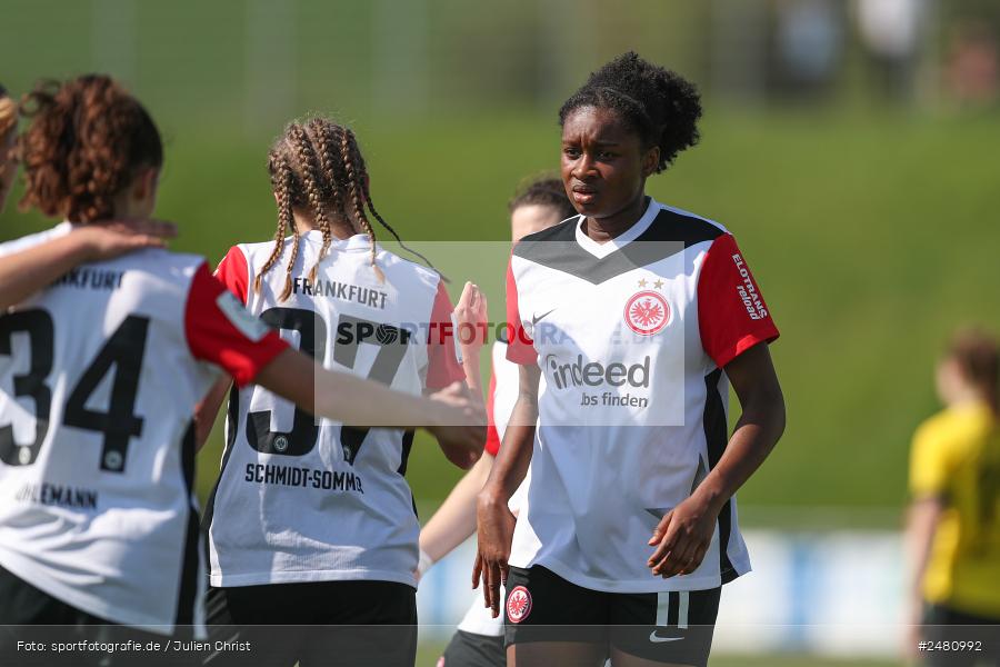 sport, action, Sportanlage Erlbachweg 9, Sachsen b. Ansbach, SVW, SV 67 Weinberg, SGE, Eintracht Frankfurt II, DFB, 22. Spieltag, 20.04.2025, 2. Frauen-Bundesliga - Bild-ID: 2480992 sport, action, Sportanlage Erlbachweg 9, Sachsen b. Ansbach, SVW, SV 67 Weinberg, SGE, Eintracht Frankfurt II, DFB, 22. Spieltag, 20.04.2025, 2. Frauen-Bundesliga - Bild-ID: 2480992