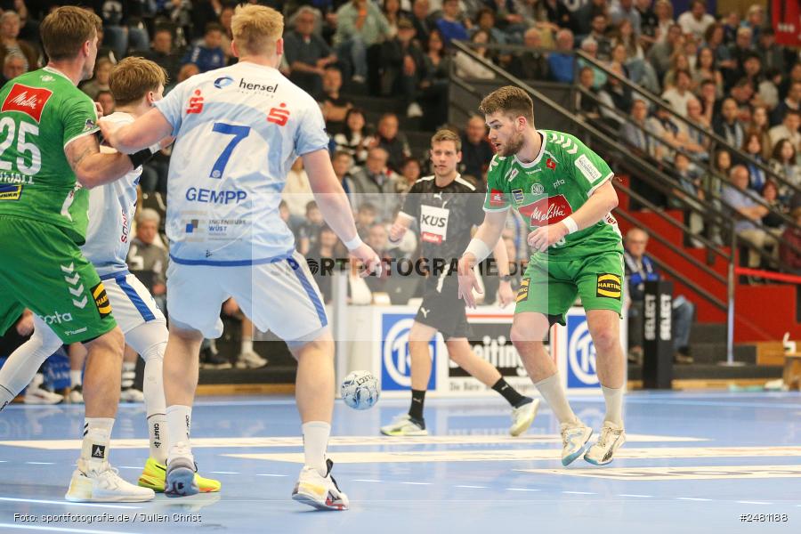 sport, action, Untermainhalle, TVG, TV Großwallstadt, Handball, GWD Minden, GWD, Elsenfeld, 21.04.2025, 2. Handball-Bundesliga, 2. HBL - Bild-ID: 2481188