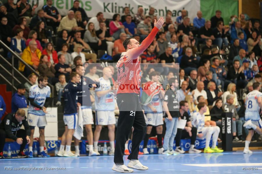 sport, action, Untermainhalle, TVG, TV Großwallstadt, Handball, GWD Minden, GWD, Elsenfeld, 21.04.2025, 2. Handball-Bundesliga, 2. HBL - Bild-ID: 2481214