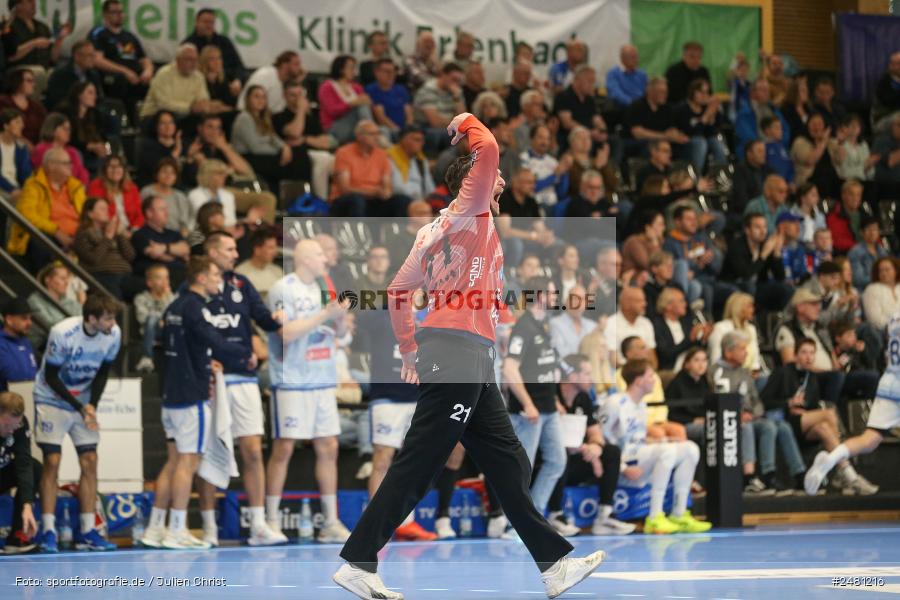 sport, action, Untermainhalle, TVG, TV Großwallstadt, Handball, GWD Minden, GWD, Elsenfeld, 21.04.2025, 2. Handball-Bundesliga, 2. HBL - Bild-ID: 2481216