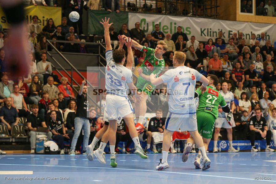 sport, action, Untermainhalle, TVG, TV Großwallstadt, Handball, GWD Minden, GWD, Elsenfeld, 21.04.2025, 2. Handball-Bundesliga, 2. HBL - Bild-ID: 2481286 sport, action, Untermainhalle, TVG, TV Großwallstadt, Handball, GWD Minden, GWD, Elsenfeld, 21.04.2025, 2. Handball-Bundesliga, 2. HBL - Bild-ID: 2481286