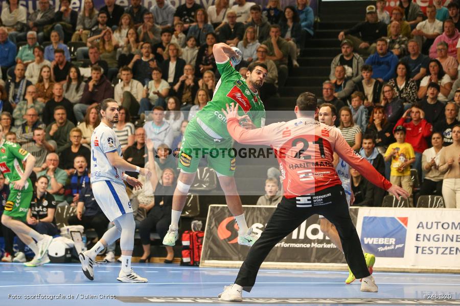 sport, action, Untermainhalle, TVG, TV Großwallstadt, Handball, GWD Minden, GWD, Elsenfeld, 21.04.2025, 2. Handball-Bundesliga, 2. HBL - Bild-ID: 2481320