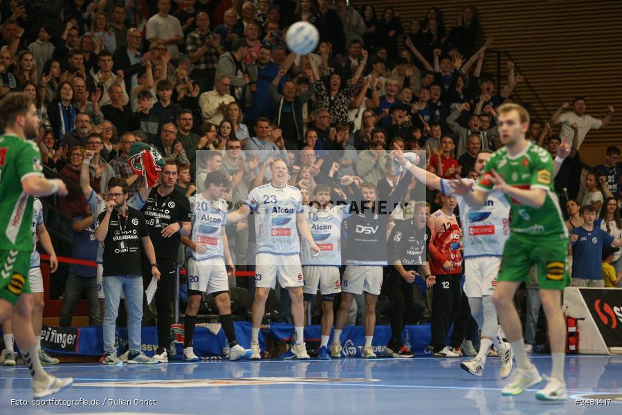 sport, action, Untermainhalle, TVG, TV Großwallstadt, Handball, GWD Minden, GWD, Elsenfeld, 21.04.2025, 2. Handball-Bundesliga, 2. HBL - Bild-ID: 2481417 sport, action, Untermainhalle, TVG, TV Großwallstadt, Handball, GWD Minden, GWD, Elsenfeld, 21.04.2025, 2. Handball-Bundesliga, 2. HBL - Bild-ID: 2481417
