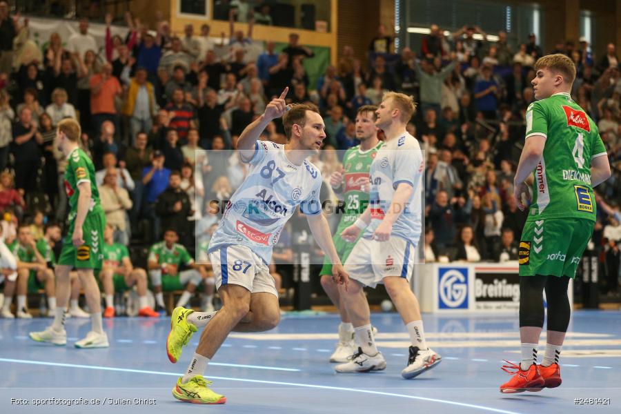 sport, action, Untermainhalle, TVG, TV Großwallstadt, Handball, GWD Minden, GWD, Elsenfeld, 21.04.2025, 2. Handball-Bundesliga, 2. HBL - Bild-ID: 2481421 sport, action, Untermainhalle, TVG, TV Großwallstadt, Handball, GWD Minden, GWD, Elsenfeld, 21.04.2025, 2. Handball-Bundesliga, 2. HBL - Bild-ID: 2481421