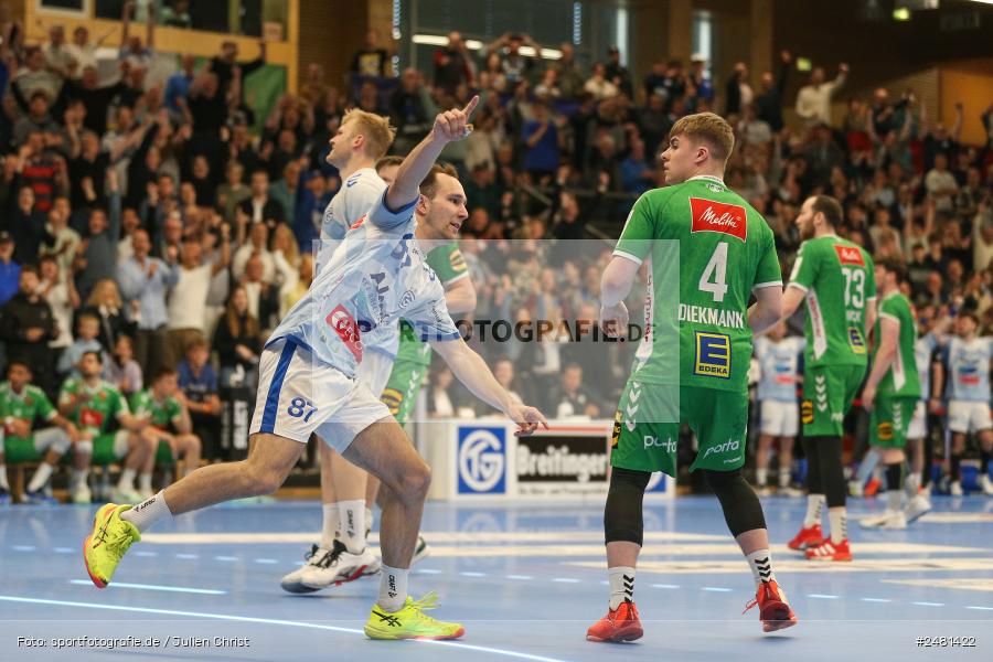 sport, action, Untermainhalle, TVG, TV Großwallstadt, Handball, GWD Minden, GWD, Elsenfeld, 21.04.2025, 2. Handball-Bundesliga, 2. HBL - Bild-ID: 2481422