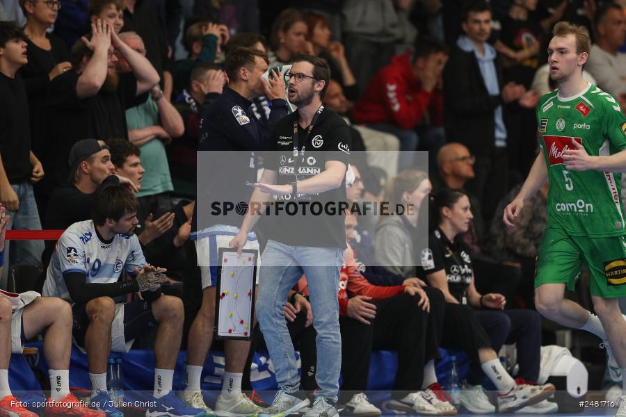 sport, action, Untermainhalle, TVG, TV Großwallstadt, Handball, GWD Minden, GWD, Elsenfeld, 21.04.2025, 2. Handball-Bundesliga, 2. HBL - Bild-ID: 2481716 sport, action, Untermainhalle, TVG, TV Großwallstadt, Handball, GWD Minden, GWD, Elsenfeld, 21.04.2025, 2. Handball-Bundesliga, 2. HBL - Bild-ID: 2481716
