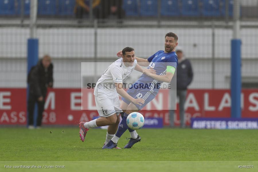 Stadion am Schönbusch, Aschaffenburg, 25.04.2025, sport, action, Fussball, BFV, 31. Spieltag, Regionalliga Bayern, FCS, SVA, 1. FC Schweinfurt 1905, SV Viktoria Aschaffenburg - Bild-ID: 2482271
