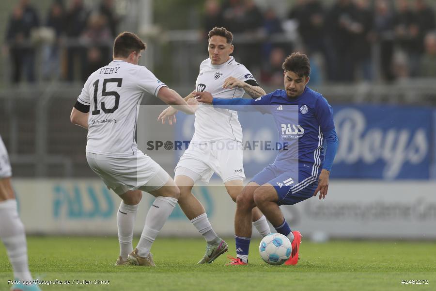 Stadion am Schönbusch, Aschaffenburg, 25.04.2025, sport, action, Fussball, BFV, 31. Spieltag, Regionalliga Bayern, FCS, SVA, 1. FC Schweinfurt 1905, SV Viktoria Aschaffenburg - Bild-ID: 2482272