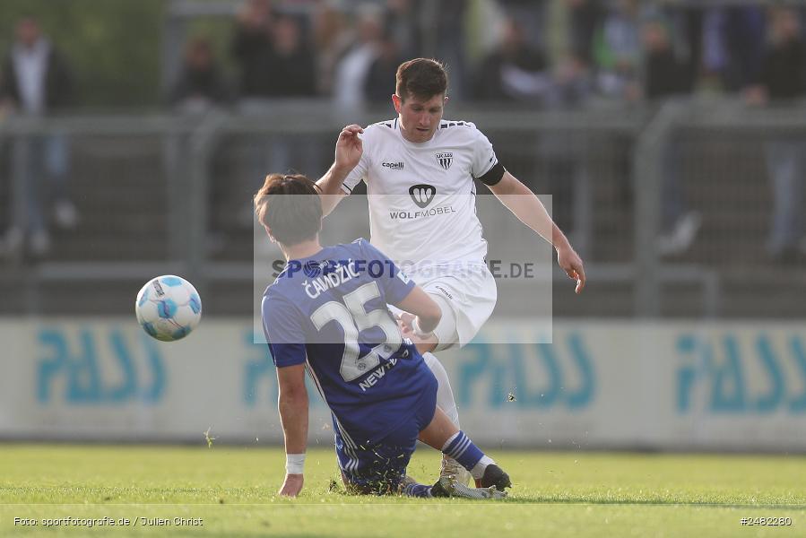 Stadion am Schönbusch, Aschaffenburg, 25.04.2025, sport, action, Fussball, BFV, 31. Spieltag, Regionalliga Bayern, FCS, SVA, 1. FC Schweinfurt 1905, SV Viktoria Aschaffenburg - Bild-ID: 2482280