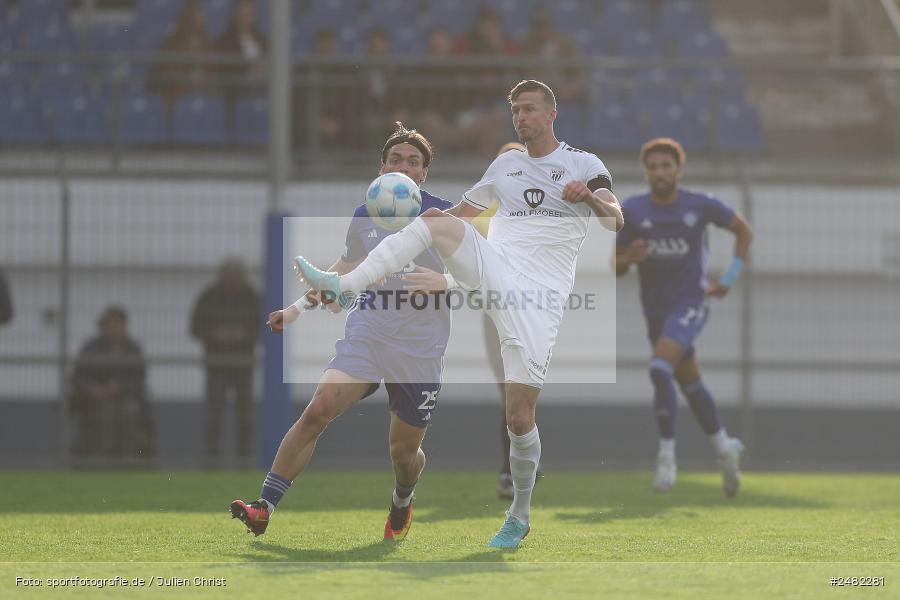 Stadion am Schönbusch, Aschaffenburg, 25.04.2025, sport, action, Fussball, BFV, 31. Spieltag, Regionalliga Bayern, FCS, SVA, 1. FC Schweinfurt 1905, SV Viktoria Aschaffenburg - Bild-ID: 2482281