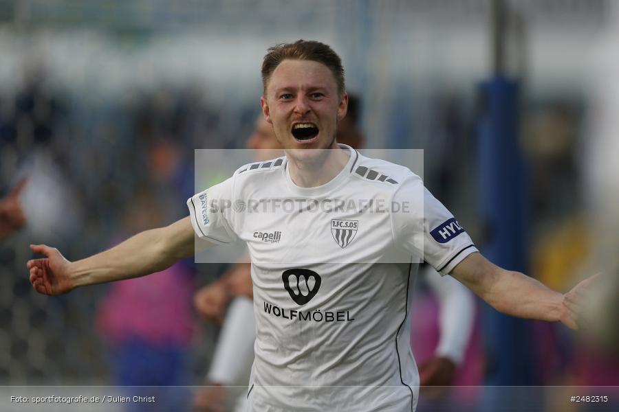 Stadion am Schönbusch, Aschaffenburg, 25.04.2025, sport, action, Fussball, BFV, 31. Spieltag, Regionalliga Bayern, FCS, SVA, 1. FC Schweinfurt 1905, SV Viktoria Aschaffenburg - Bild-ID: 2482315