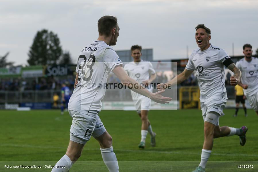 sport, action, Stadion am Schönbusch, SVA, SV Viktoria Aschaffenburg, Regionalliga Bayern, Fussball, FCS, BFV, Aschaffenburg, 31. Spieltag, 25.04.2025, 1. FC Schweinfurt 1905 - Bild-ID: 2482392