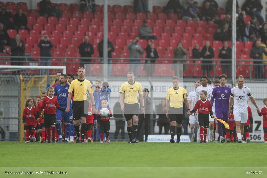sport, action, Stadion am Schönbusch, SVA, SV Viktoria Aschaffenburg, Regionalliga Bayern, Fussball, FCS, BFV, Aschaffenburg, 31. Spieltag, 25.04.2025, 1. FC Schweinfurt 1905 - Bild-ID: 2482821