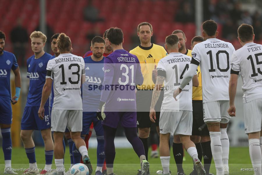 sport, action, Stadion am Schönbusch, SVA, SV Viktoria Aschaffenburg, Regionalliga Bayern, Fussball, FCS, BFV, Aschaffenburg, 31. Spieltag, 25.04.2025, 1. FC Schweinfurt 1905 - Bild-ID: 2482838