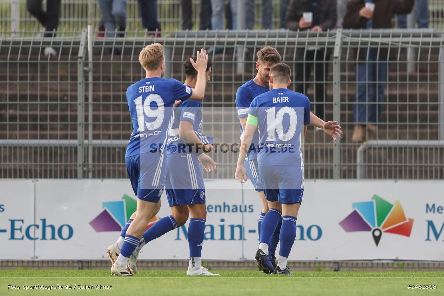 sport, action, Stadion am Schönbusch, SVA, SV Viktoria Aschaffenburg, Regionalliga Bayern, Fussball, FCS, BFV, Aschaffenburg, 31. Spieltag, 25.04.2025, 1. FC Schweinfurt 1905 - Bild-ID: 2482868