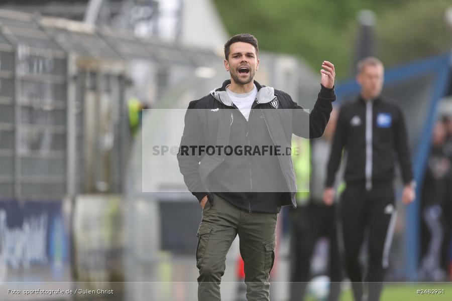 sport, action, Stadion am Schönbusch, SVA, SV Viktoria Aschaffenburg, Regionalliga Bayern, Fussball, FCS, BFV, Aschaffenburg, 31. Spieltag, 25.04.2025, 1. FC Schweinfurt 1905 - Bild-ID: 2482931