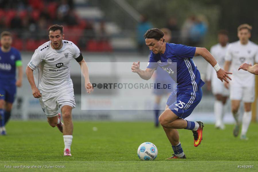 sport, action, Stadion am Schönbusch, SVA, SV Viktoria Aschaffenburg, Regionalliga Bayern, Fussball, FCS, BFV, Aschaffenburg, 31. Spieltag, 25.04.2025, 1. FC Schweinfurt 1905 - Bild-ID: 2482981