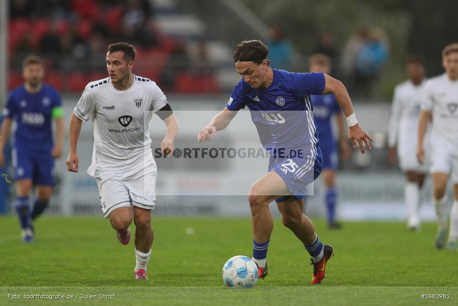 sport, action, Stadion am Schönbusch, SVA, SV Viktoria Aschaffenburg, Regionalliga Bayern, Fussball, FCS, BFV, Aschaffenburg, 31. Spieltag, 25.04.2025, 1. FC Schweinfurt 1905 - Bild-ID: 2482982