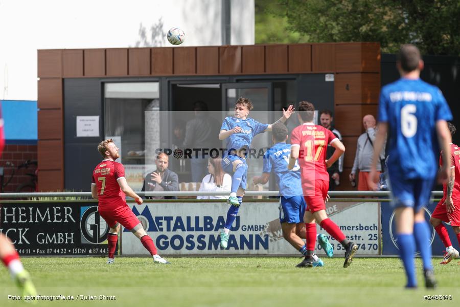 sport, action, TSV Lohr, Sportgelände, SpVgg Hösbach-Bahnhof, Lohr am Main, LOH, HBF, Fussball, Bezirksliga Unterfranken West, BFV, 27. Spieltag, 26.04.2025 - Bild-ID: 2483143