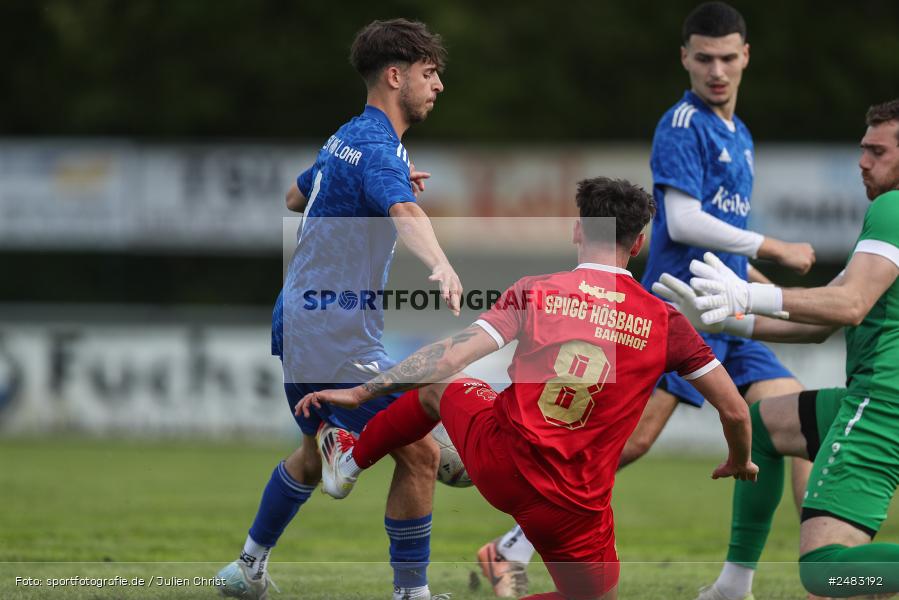 sport, action, TSV Lohr, Sportgelände, SpVgg Hösbach-Bahnhof, Lohr am Main, LOH, HBF, Fussball, Bezirksliga Unterfranken West, BFV, 27. Spieltag, 26.04.2025 - Bild-ID: 2483192