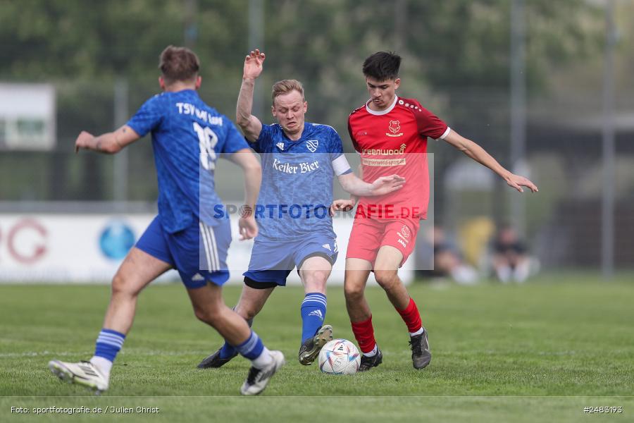 sport, action, TSV Lohr, Sportgelände, SpVgg Hösbach-Bahnhof, Lohr am Main, LOH, HBF, Fussball, Bezirksliga Unterfranken West, BFV, 27. Spieltag, 26.04.2025 - Bild-ID: 2483193