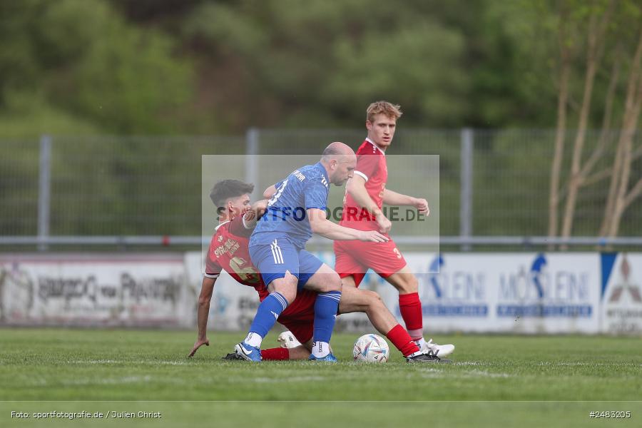 sport, action, TSV Lohr, Sportgelände, SpVgg Hösbach-Bahnhof, Lohr am Main, LOH, HBF, Fussball, Bezirksliga Unterfranken West, BFV, 27. Spieltag, 26.04.2025 - Bild-ID: 2483205