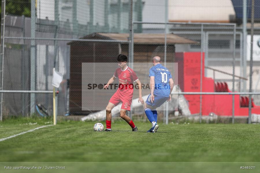 sport, action, TSV Lohr, Sportgelände, SpVgg Hösbach-Bahnhof, Lohr am Main, LOH, HBF, Fussball, Bezirksliga Unterfranken West, BFV, 27. Spieltag, 26.04.2025 - Bild-ID: 2483211