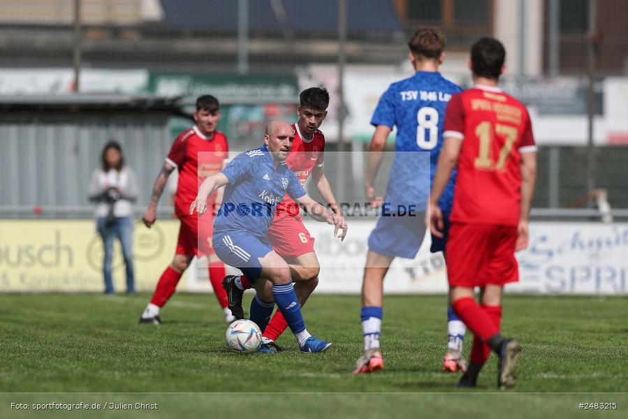 sport, action, TSV Lohr, Sportgelände, SpVgg Hösbach-Bahnhof, Lohr am Main, LOH, HBF, Fussball, Bezirksliga Unterfranken West, BFV, 27. Spieltag, 26.04.2025 - Bild-ID: 2483215