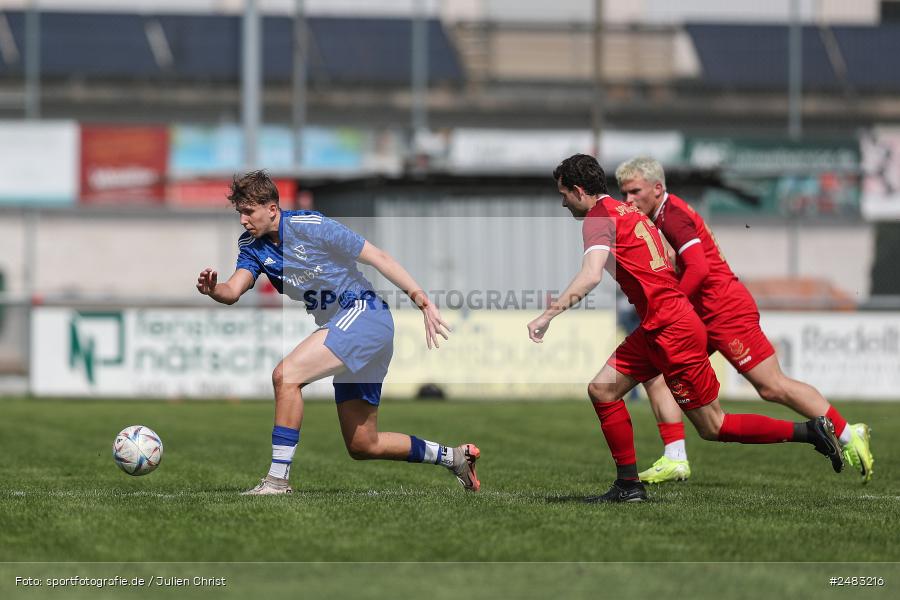sport, action, TSV Lohr, Sportgelände, SpVgg Hösbach-Bahnhof, Lohr am Main, LOH, HBF, Fussball, Bezirksliga Unterfranken West, BFV, 27. Spieltag, 26.04.2025 - Bild-ID: 2483216