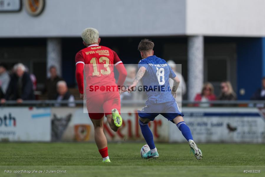 sport, action, TSV Lohr, Sportgelände, SpVgg Hösbach-Bahnhof, Lohr am Main, LOH, HBF, Fussball, Bezirksliga Unterfranken West, BFV, 27. Spieltag, 26.04.2025 - Bild-ID: 2483228