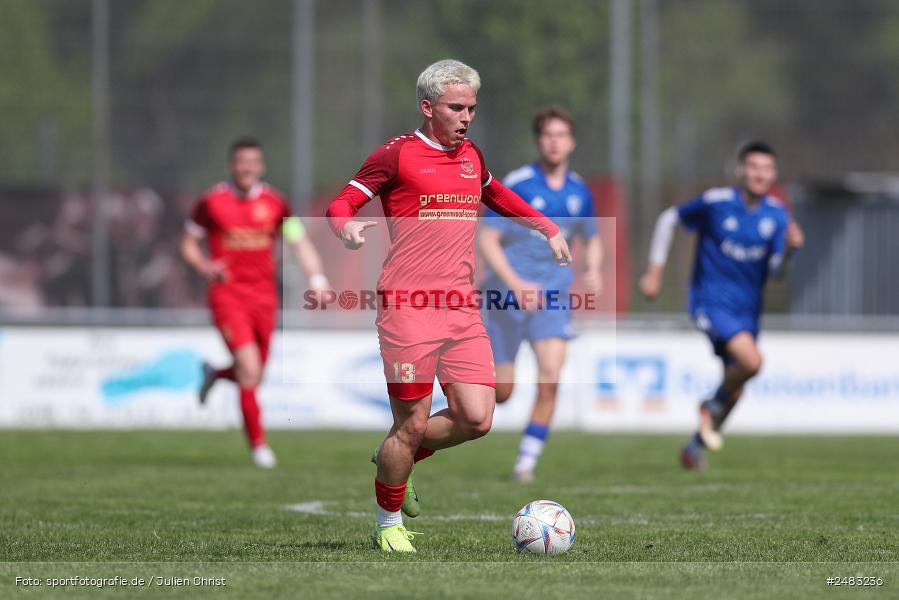 sport, action, TSV Lohr, Sportgelände, SpVgg Hösbach-Bahnhof, Lohr am Main, LOH, HBF, Fussball, Bezirksliga Unterfranken West, BFV, 27. Spieltag, 26.04.2025 - Bild-ID: 2483236