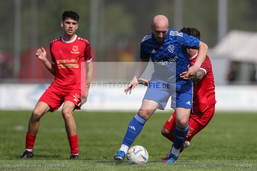 sport, action, TSV Lohr, Sportgelände, SpVgg Hösbach-Bahnhof, Lohr am Main, LOH, HBF, Fussball, Bezirksliga Unterfranken West, BFV, 27. Spieltag, 26.04.2025 - Bild-ID: 2483243
