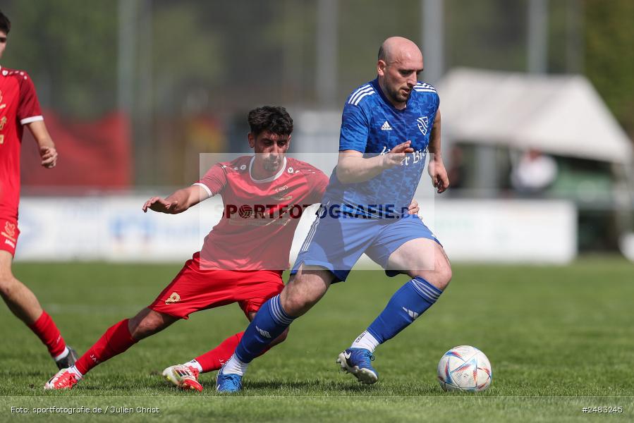 sport, action, TSV Lohr, Sportgelände, SpVgg Hösbach-Bahnhof, Lohr am Main, LOH, HBF, Fussball, Bezirksliga Unterfranken West, BFV, 27. Spieltag, 26.04.2025 - Bild-ID: 2483245