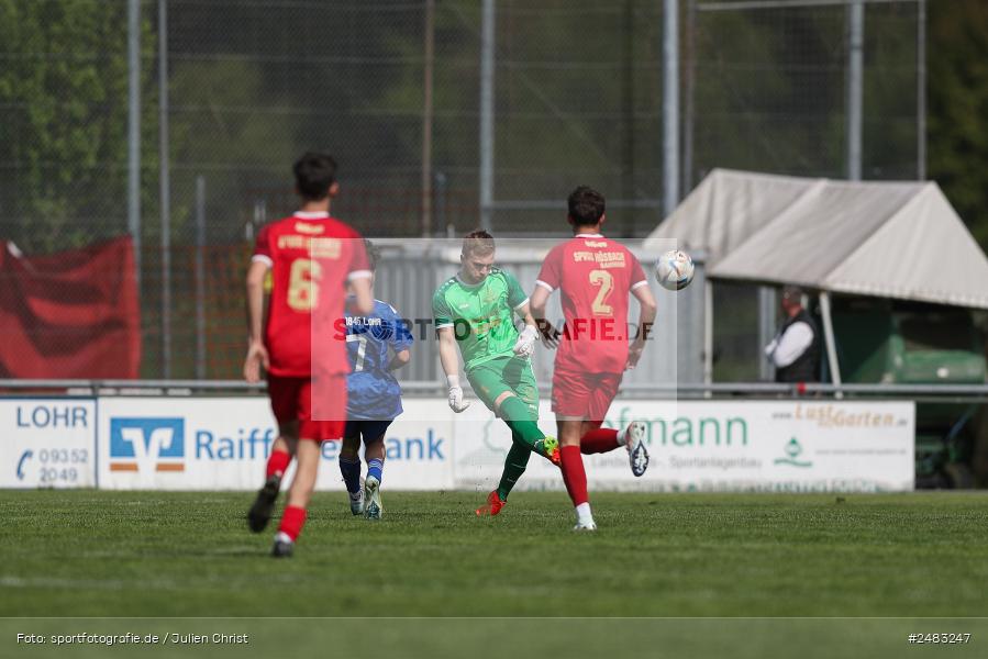 sport, action, TSV Lohr, Sportgelände, SpVgg Hösbach-Bahnhof, Lohr am Main, LOH, HBF, Fussball, Bezirksliga Unterfranken West, BFV, 27. Spieltag, 26.04.2025 - Bild-ID: 2483247