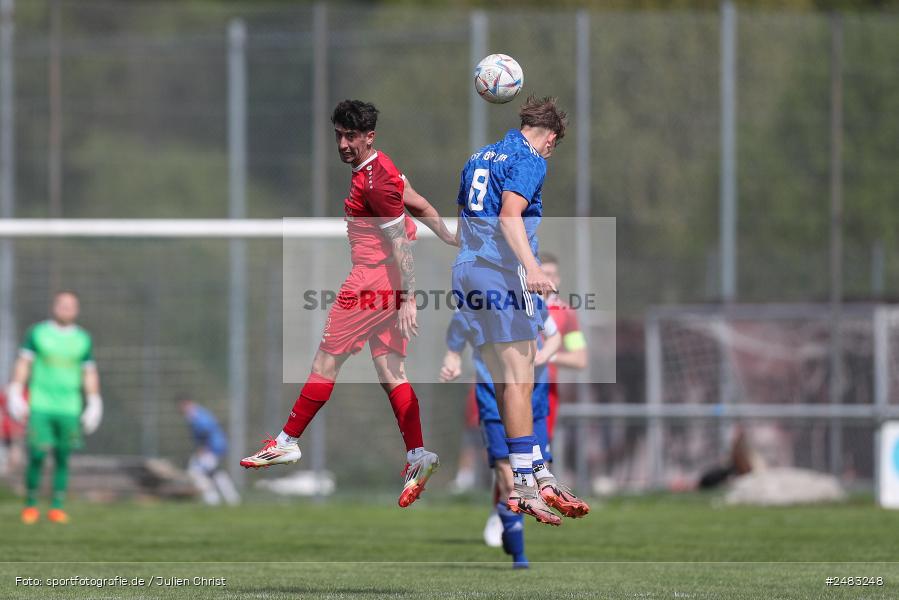 sport, action, TSV Lohr, Sportgelände, SpVgg Hösbach-Bahnhof, Lohr am Main, LOH, HBF, Fussball, Bezirksliga Unterfranken West, BFV, 27. Spieltag, 26.04.2025 - Bild-ID: 2483248