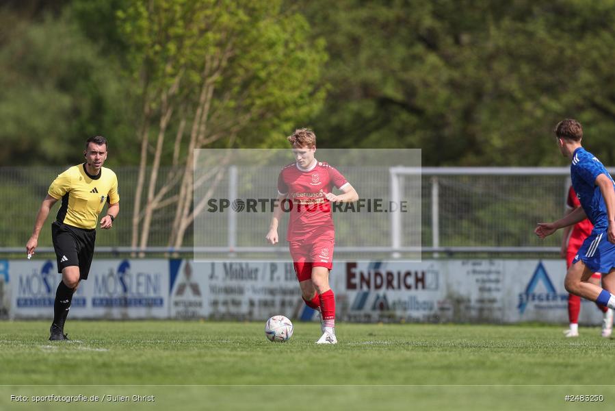 sport, action, TSV Lohr, Sportgelände, SpVgg Hösbach-Bahnhof, Lohr am Main, LOH, HBF, Fussball, Bezirksliga Unterfranken West, BFV, 27. Spieltag, 26.04.2025 - Bild-ID: 2483250