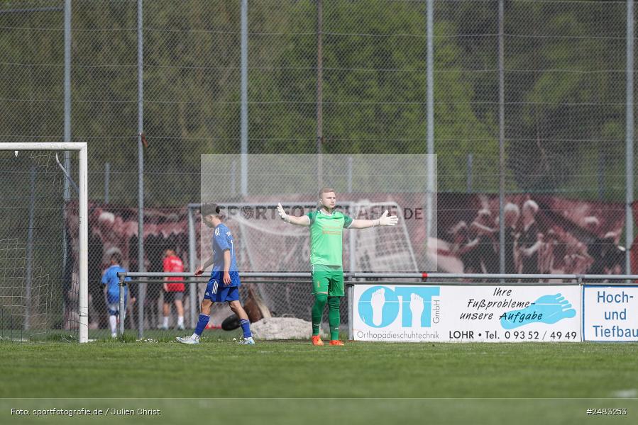 sport, action, TSV Lohr, Sportgelände, SpVgg Hösbach-Bahnhof, Lohr am Main, LOH, HBF, Fussball, Bezirksliga Unterfranken West, BFV, 27. Spieltag, 26.04.2025 - Bild-ID: 2483253