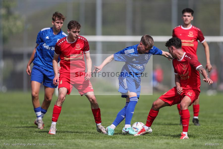 sport, action, TSV Lohr, Sportgelände, SpVgg Hösbach-Bahnhof, Lohr am Main, LOH, HBF, Fussball, Bezirksliga Unterfranken West, BFV, 27. Spieltag, 26.04.2025 - Bild-ID: 2483255