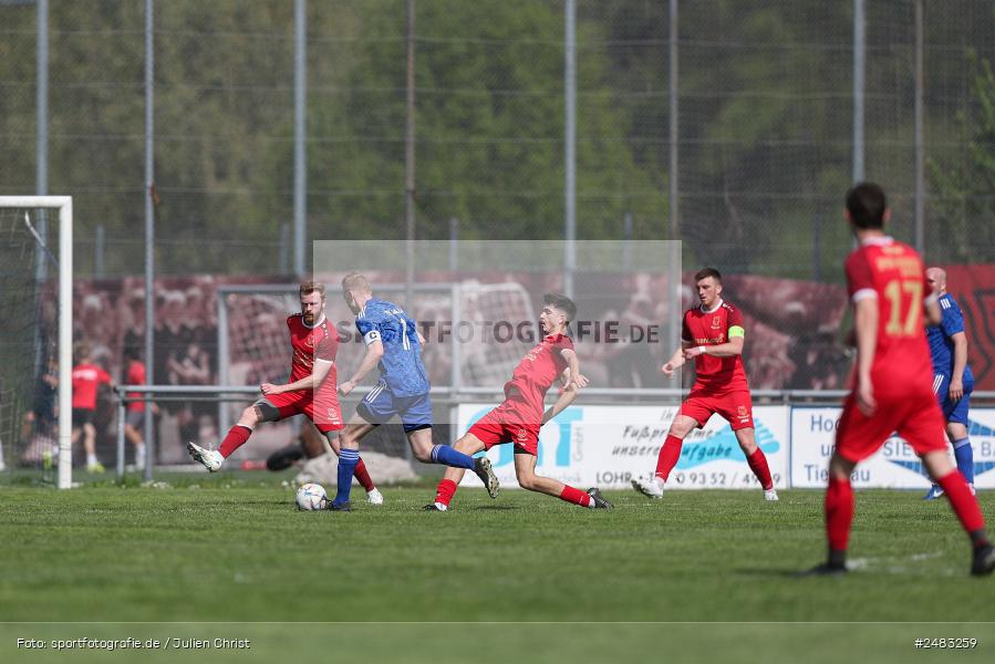 sport, action, TSV Lohr, Sportgelände, SpVgg Hösbach-Bahnhof, Lohr am Main, LOH, HBF, Fussball, Bezirksliga Unterfranken West, BFV, 27. Spieltag, 26.04.2025 - Bild-ID: 2483259