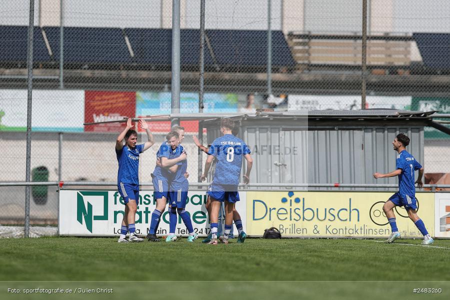 sport, action, TSV Lohr, Sportgelände, SpVgg Hösbach-Bahnhof, Lohr am Main, LOH, HBF, Fussball, Bezirksliga Unterfranken West, BFV, 27. Spieltag, 26.04.2025 - Bild-ID: 2483260