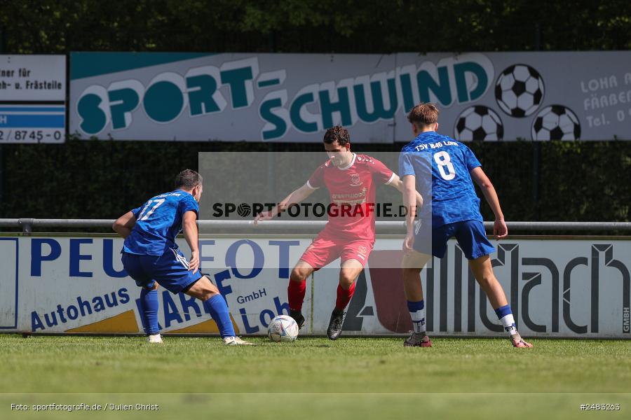 sport, action, TSV Lohr, Sportgelände, SpVgg Hösbach-Bahnhof, Lohr am Main, LOH, HBF, Fussball, Bezirksliga Unterfranken West, BFV, 27. Spieltag, 26.04.2025 - Bild-ID: 2483263
