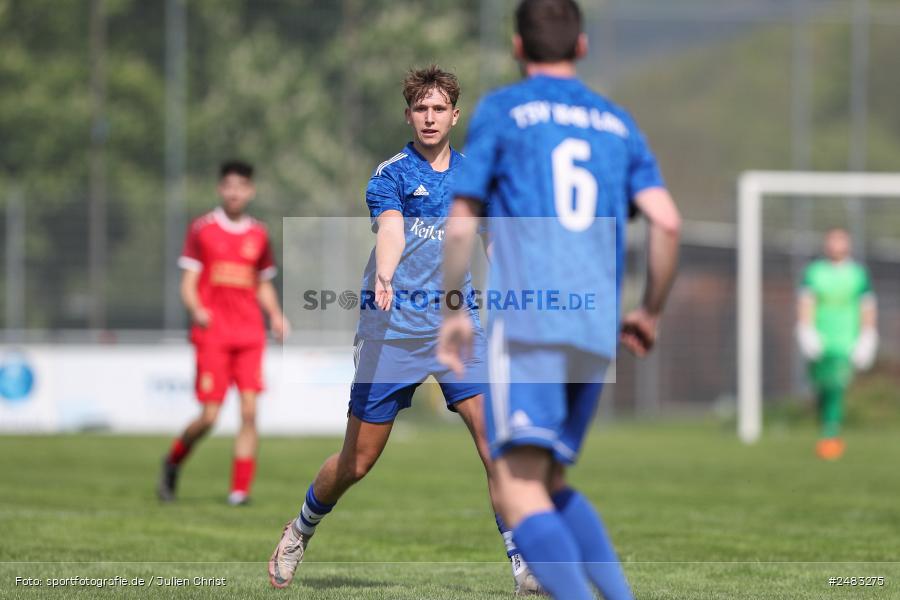 sport, action, TSV Lohr, Sportgelände, SpVgg Hösbach-Bahnhof, Lohr am Main, LOH, HBF, Fussball, Bezirksliga Unterfranken West, BFV, 27. Spieltag, 26.04.2025 - Bild-ID: 2483275