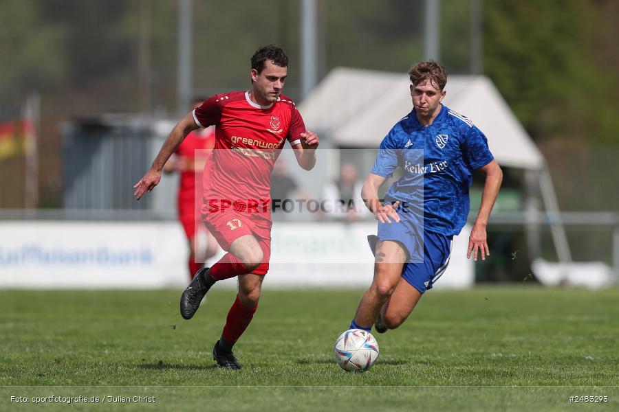 sport, action, TSV Lohr, Sportgelände, SpVgg Hösbach-Bahnhof, Lohr am Main, LOH, HBF, Fussball, Bezirksliga Unterfranken West, BFV, 27. Spieltag, 26.04.2025 - Bild-ID: 2483293