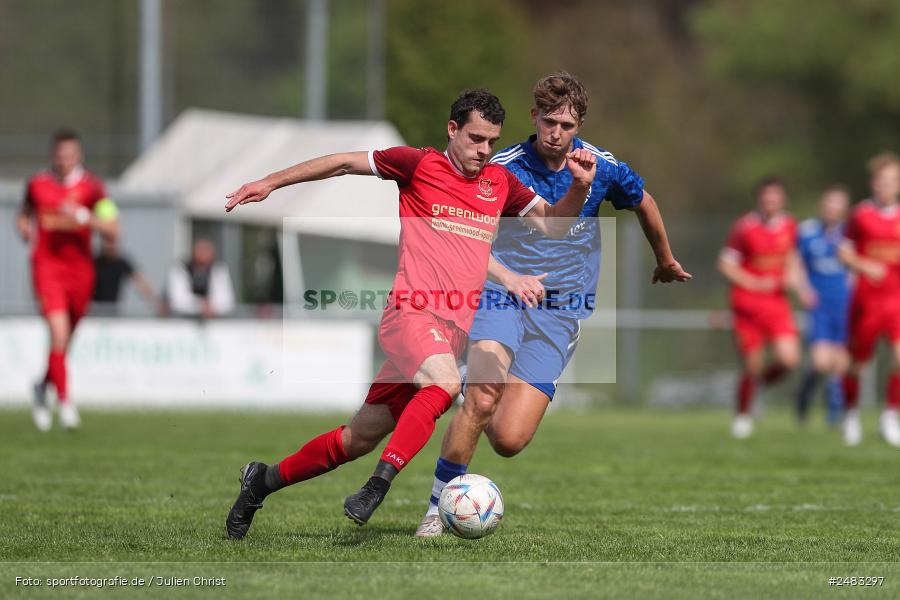 sport, action, TSV Lohr, Sportgelände, SpVgg Hösbach-Bahnhof, Lohr am Main, LOH, HBF, Fussball, Bezirksliga Unterfranken West, BFV, 27. Spieltag, 26.04.2025 - Bild-ID: 2483297